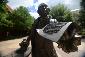 Statue of George Mason at George Mason University