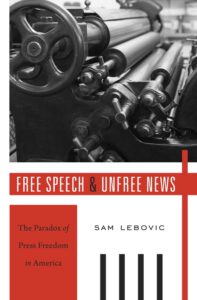 Book cover: Free Speech and Unfree News